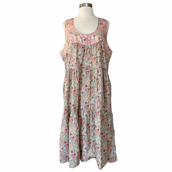 ROLLER RABBIT Elysian Day Coley Dress Floral Liberty Sleeveless Round Neck Small - Picture 10 of 14